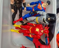 Superhero Toy Figure Spiderman, Batman, iron man sets