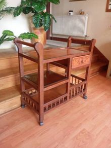 Wooden tea trolley / serving cart