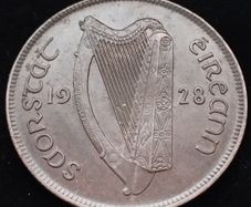 [#2632] - Ireland 1928 | Irish 1d | Irish 1 Penny  | KM.3