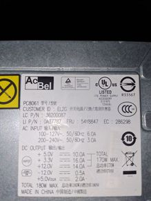 ac/bel 170w from lenovo 72 ( used, working)