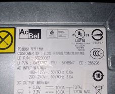 ac/bel 170w from lenovo 72 ( used, working)
