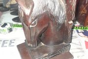 Antique Wood Carved Horse Head postage available or collection