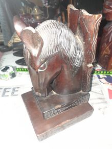 Antique Wood Carved Horse Head postage available or collection