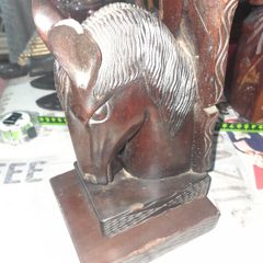 Antique Wood Carved Horse Head postage available or collection