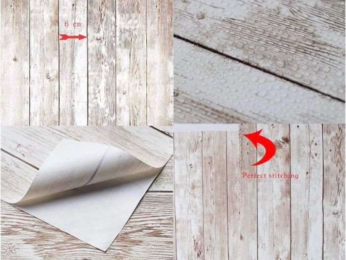 Wood Effect Self Adhesive Wallpaper 45X300cm Wood Panel Vinyl Film Paper Sticky Back Plastic Roll Decorative for Wall Furniture Door (MULTIPLE SIZES)