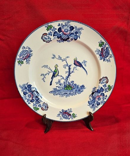 Wood &  Sons Oriental Birds Plate England, c. 1914-1924