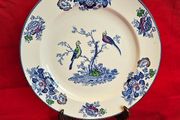 Wood &amp;  Sons Oriental Birds Plate England, c. 1914-1924