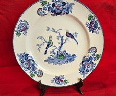 Wood &  Sons Oriental Birds Plate England, c. 1914-1924