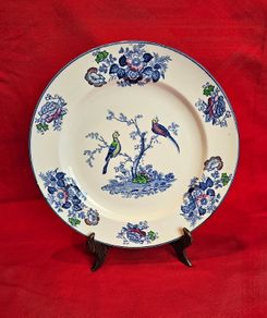 Wood &  Sons Oriental Birds Plate England, c. 1914-1924