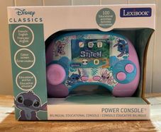 Lexibook Disney Stitch Power Console bilingual French English new