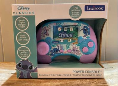 Lexibook Disney Stitch Power Console bilingual French English new