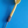 Vintage 70's reversible dart board and dart Image 8