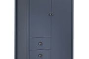 _2-Door Wardrobe Hill Range Grey 99x45x137 cm Solid Pine Wood