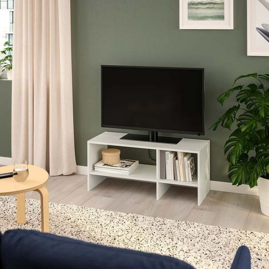 Ikea Baggebo White Tv Bench 90 X 35 X 40 Cm