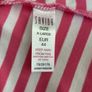 Ladies Savida Pink & White Striped Pearl Front T-Shirt from Savida Image 3
