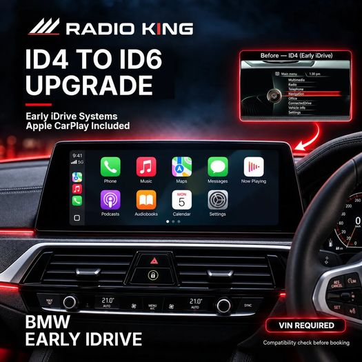 BMW ID4 to ID6 Upgrade with Apple CarPlay - Dublin