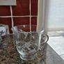 Vintage Princess House "Heritage" Etched Glass Ice Bucket & 4 Matching Cup Set Image 2