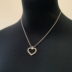 Vintage Crystal Heart Pendant