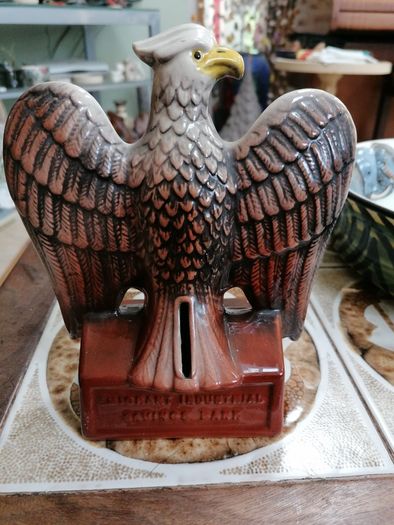 Vintage Emigrant savings bank money box