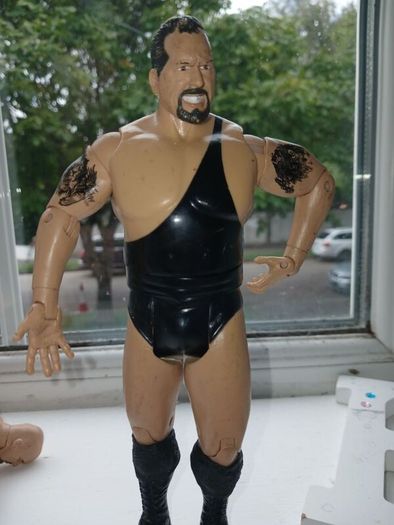 Westlers The Rock, Stone Cold and Big Show