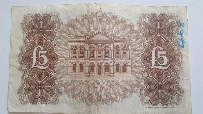 Provincial Bank of Ireland Five Pound Note 1972