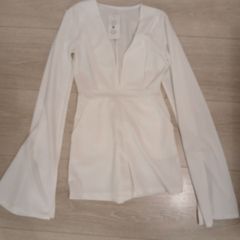 New ladies white jumpsuit  size small