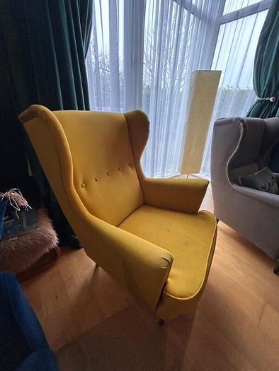 IKEA STRANDMON Armchair, Skiftebo yellow