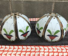 2 Matching Glass Lampshades