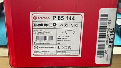 VW 340mm brakes Brembo P85144 Brake Pads