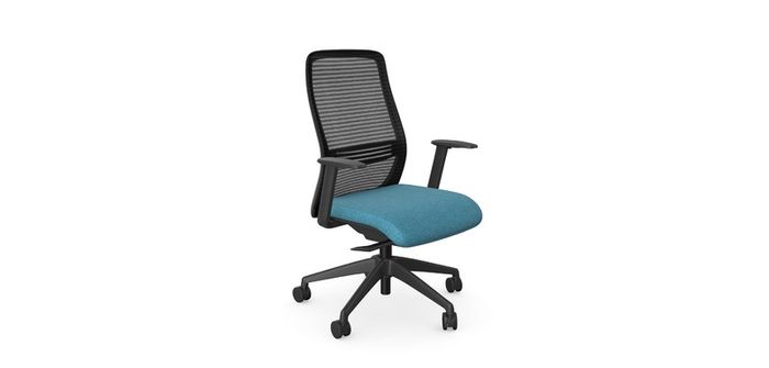 NV High Back Swivel Mesh Chair black Frame with adjustable arms