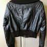 River Island cropped Leather jacket size 12 Image 2