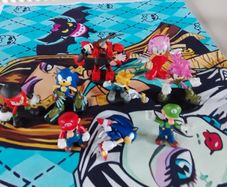 Sonic and Mario figures