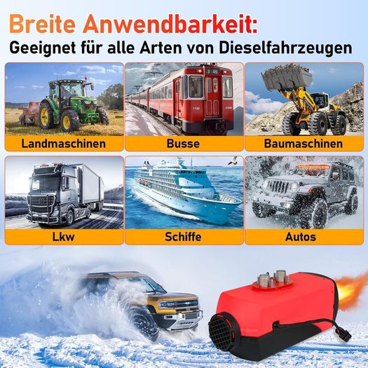 Diesel Heater 8kw, LCD, Remote.