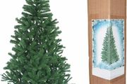 4 FT Alaskan Pine Black/Green/White Christmas Bushy Looking Artificial Tree with Metal Stand Xmas (MULTIPLE SIZES/COLOURS)