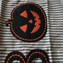Striped Halloween cushion cover - Boo Image 5