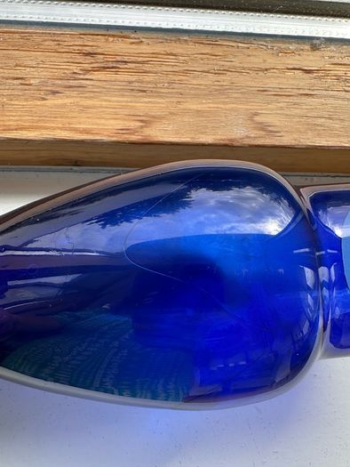 Vintage cobalt blue and Opaline glass