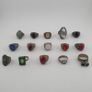 15 Old Fashioned Brass Rings Rustic Decorative Jewellery Lot Image 4