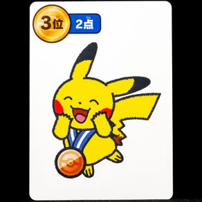 Pikachu Medal 3rd Place Taruka Card - Pokemon Center Japan Exclusive Japanese 2025 Blue