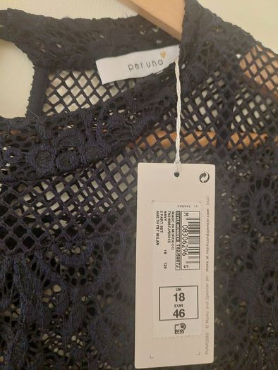 Navy Lace Dress M&S
