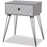 Nightstands with Drawer 2 pcs Grey Image 5