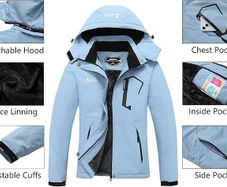 Moerdeng Women's Waterproof Ski Jacket / Winter Jacket