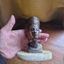 Vintage Egyptian Pharaoh Queen Nefertiti Bust Figurine Decoration Image 2