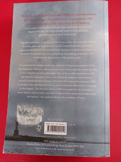 The American Future- A History/ Simon Schama/ Bodley Head/ 2008