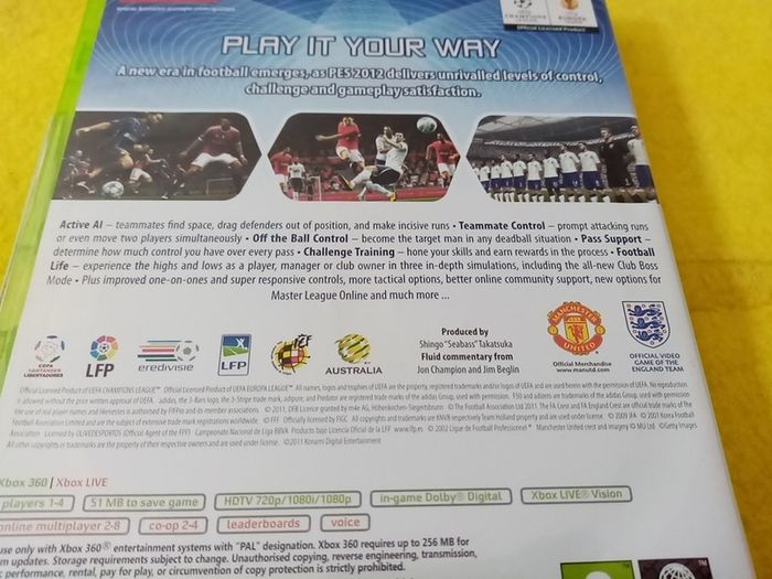 PES 2012 Xbox 360 Games Original