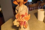 Swedish vintage studio pottery Flower Girl figurine