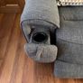 3 seater electric recliner sofa with usb socket and drinks holders in VG condition.  One recliner not working as a cable must have come loose. Image 3