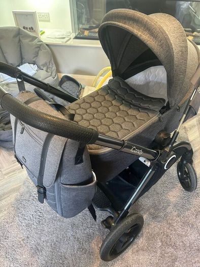 Baby buggy, car seat and isofix