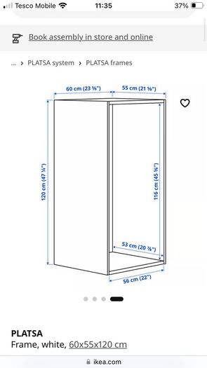 Ikea Platsa storage unit