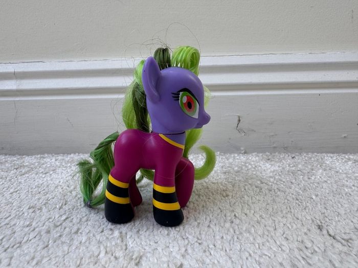 My Little Pony G4 approx. 3" Target Power Ponies Mane-iac Mayhem Brushable Used Please see photos