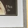 Framed Vintage Oil Portrait of Saint Padre Pio Signed F. Feld '80 Image 2